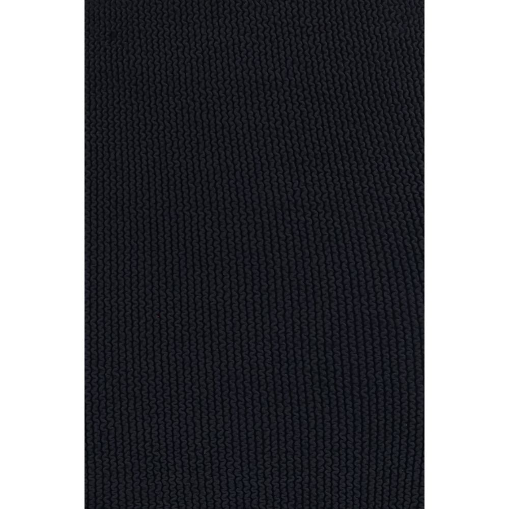 Black Polyamide Casual Dress