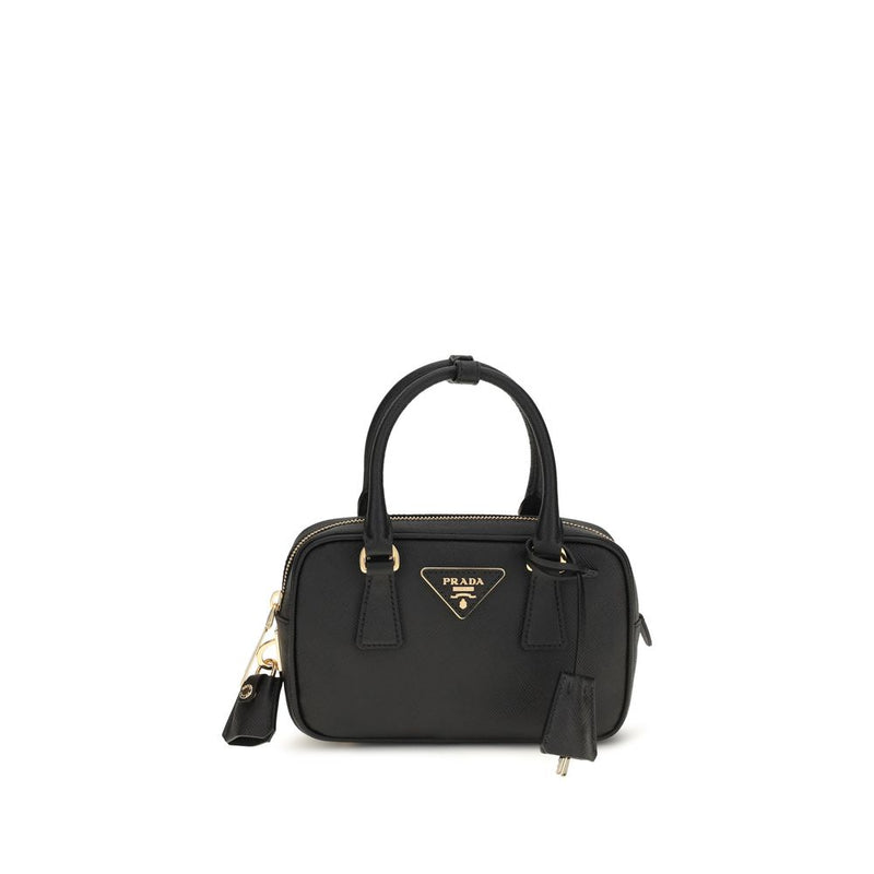 Black Calf Leather Bos Taurus Handbag