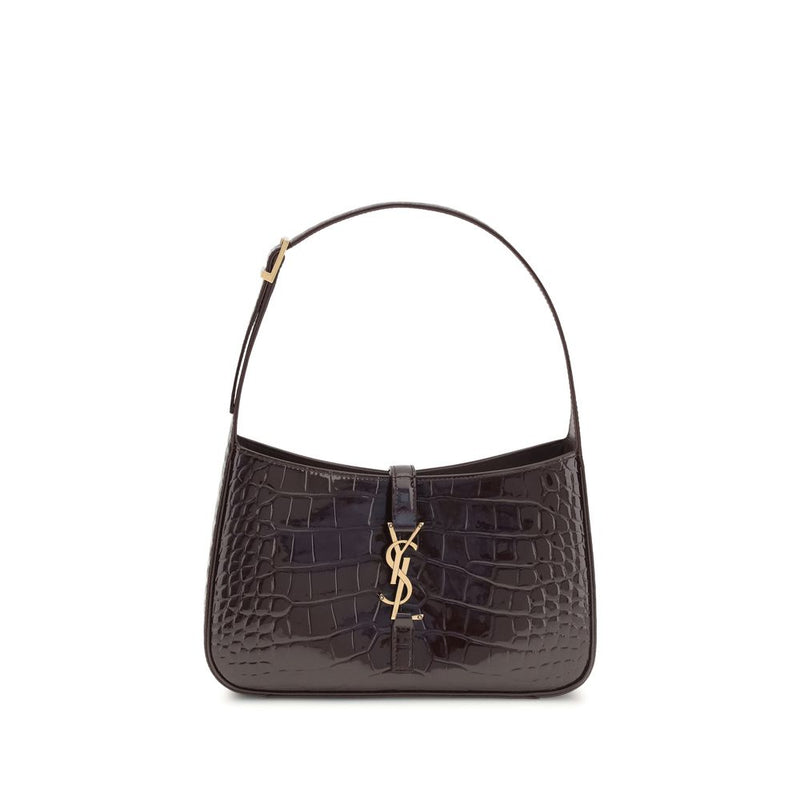 Bordeaux Crocodile Shoulder Bag
