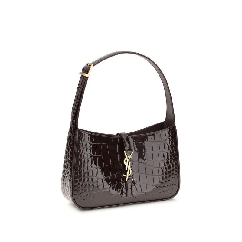 Bordeaux Crocodile Shoulder Bag