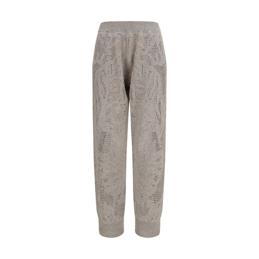 Beige Linen Casual Pants