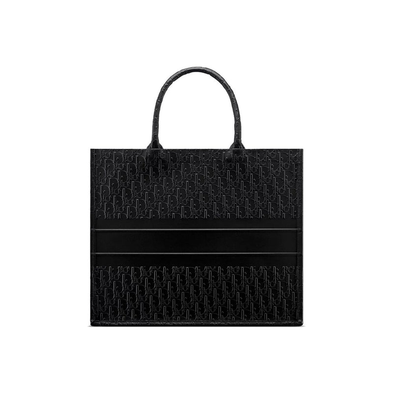 Black Calfskin Tote Bag