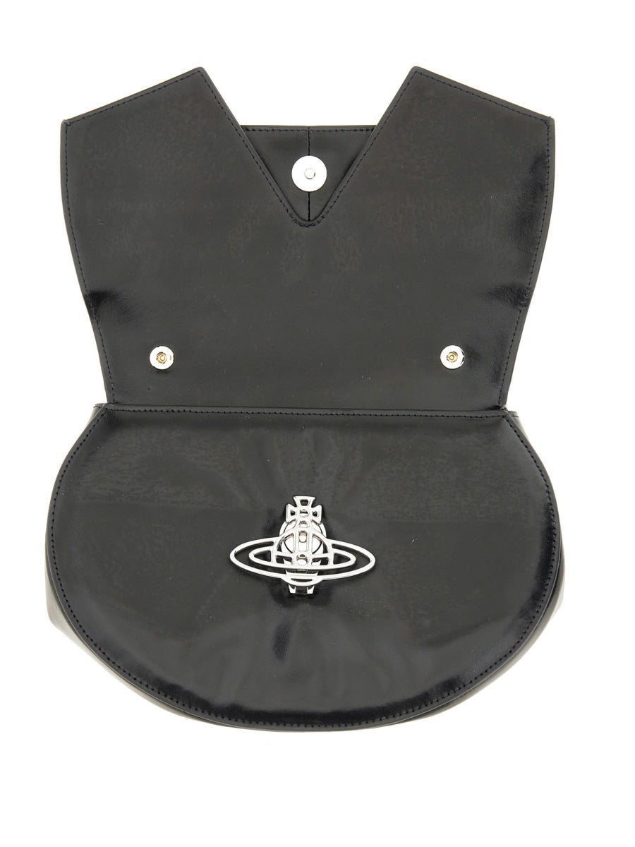 Vivienne Westwood Sadie Shoulder Bag — Black Cow Leather
