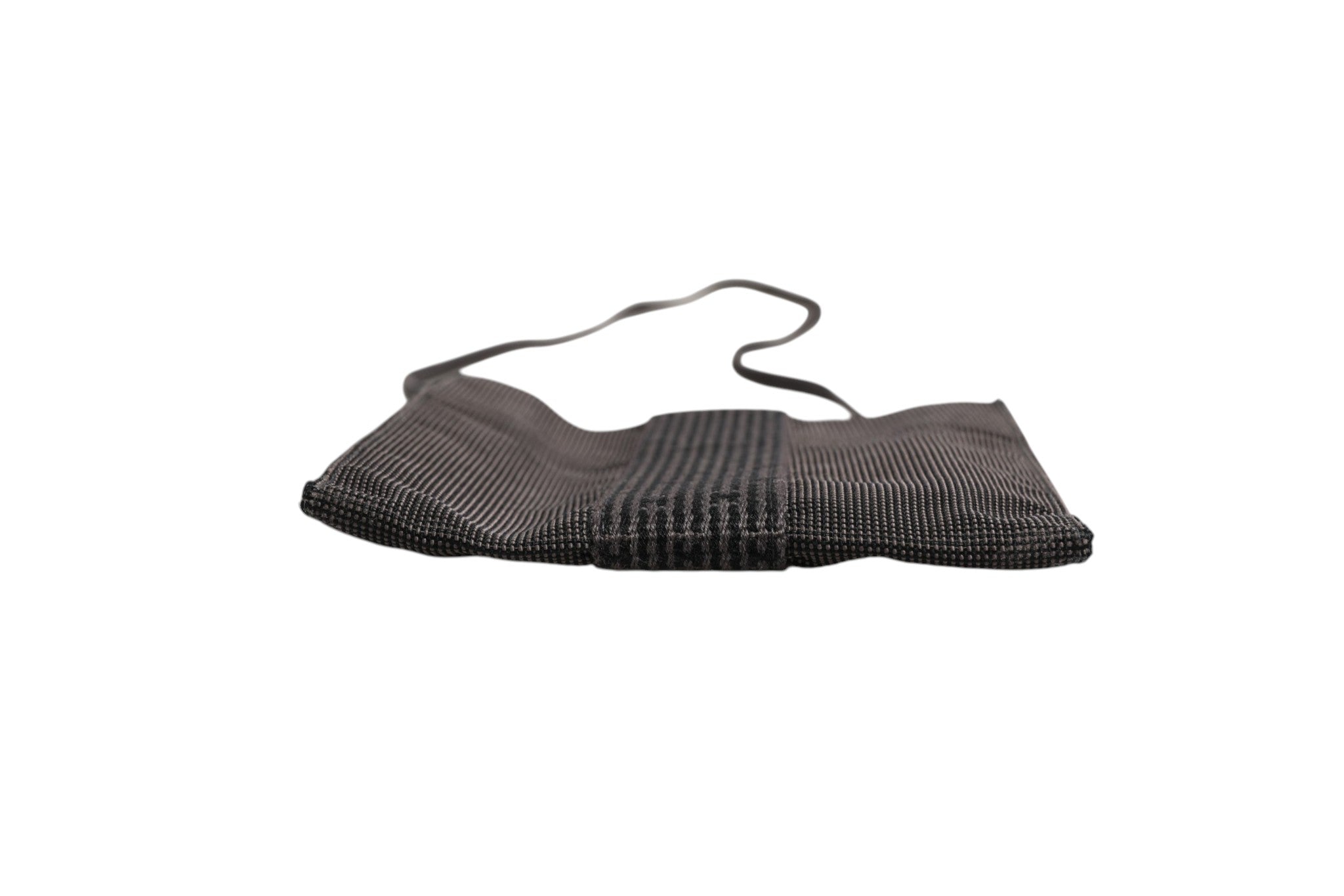 Dark gray pattern fabric bag