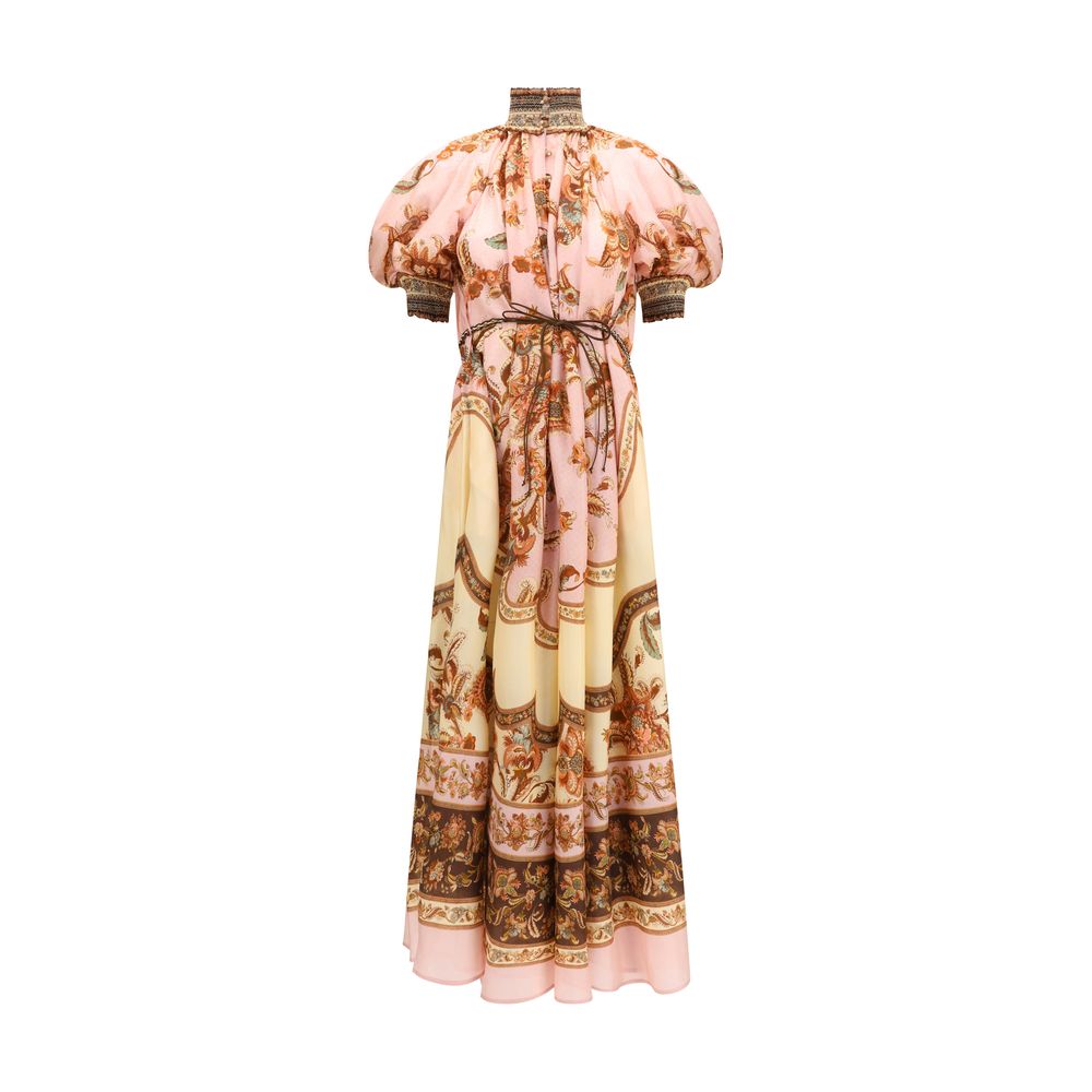 Multicolor Silk Casual Dress
