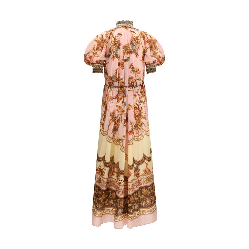 Multicolor Silk Casual Dress