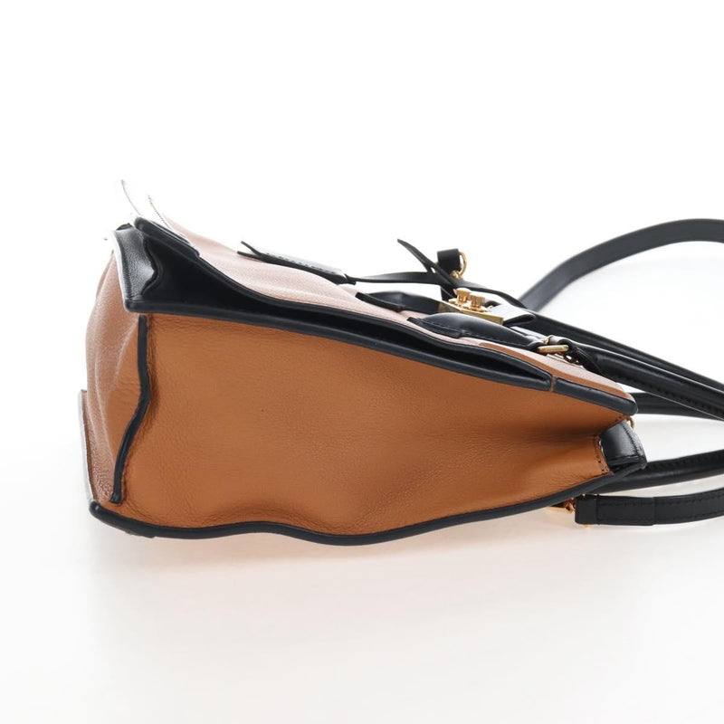 Louis Vuitton Cour Marly Leather With Studded Detail Beige Bag