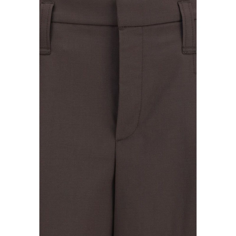 Brown Wool Oves Aries Bermuda Shorts