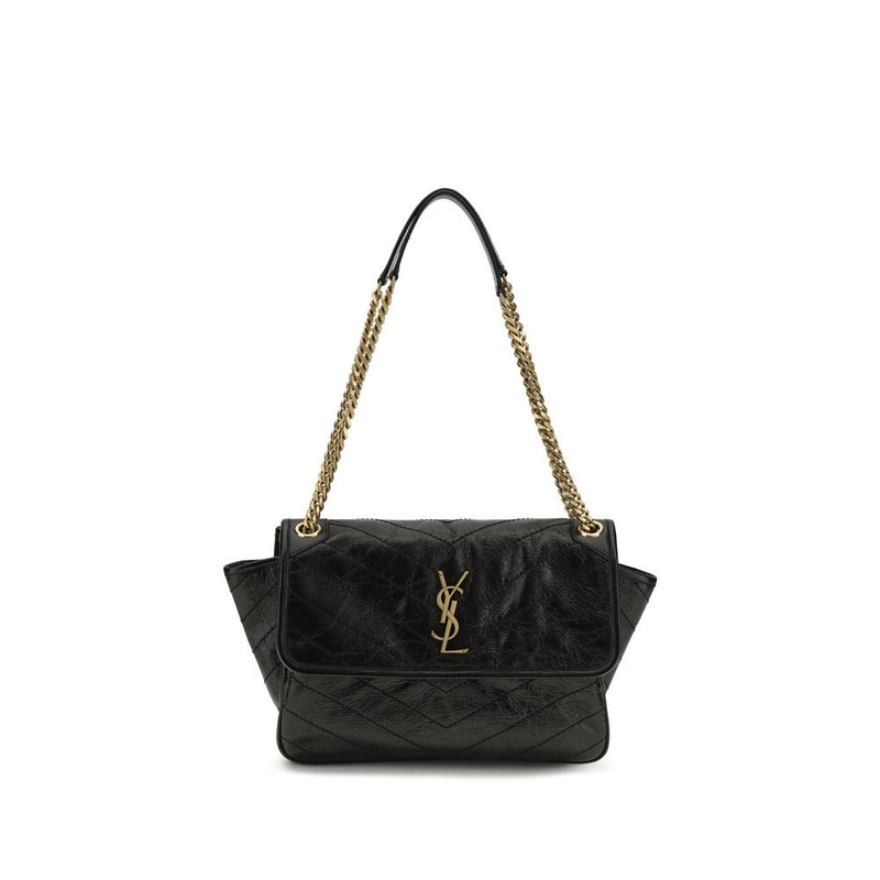 Black Calf Leather Bos Taurus Shoulder Bag
