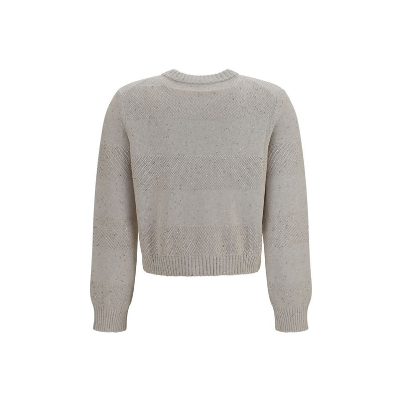 Beige Cotton Sweatshirt