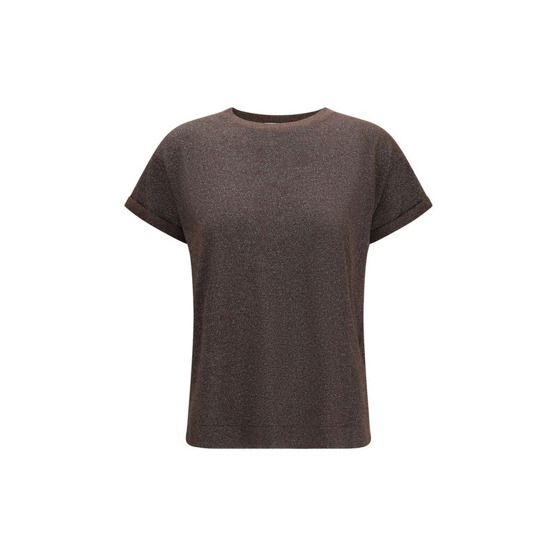 Brown Nylon T-Shirt