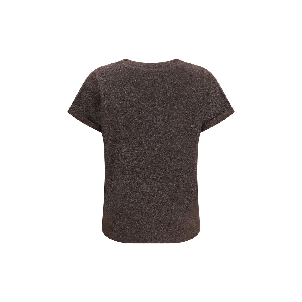Brown Nylon T-Shirt