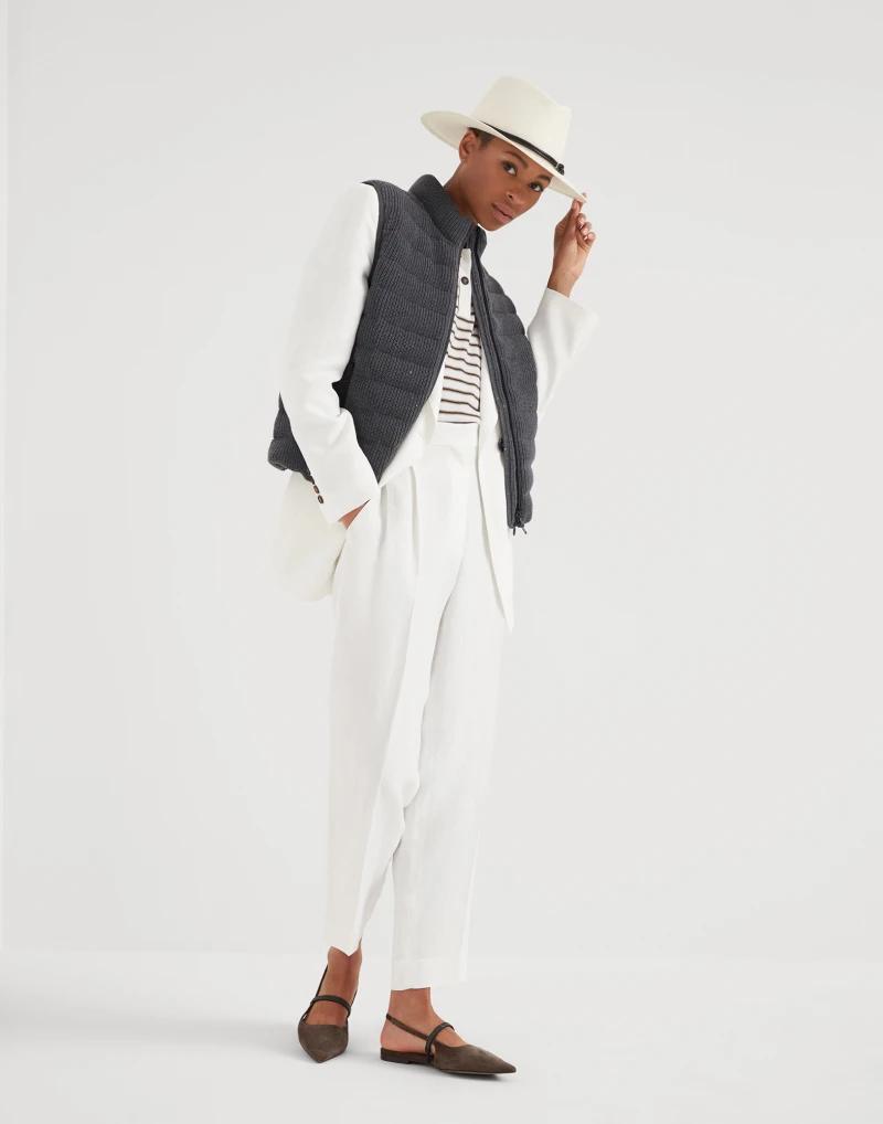 White Viscose Blazer