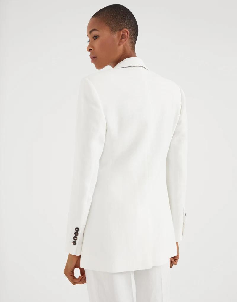 White Viscose Blazer