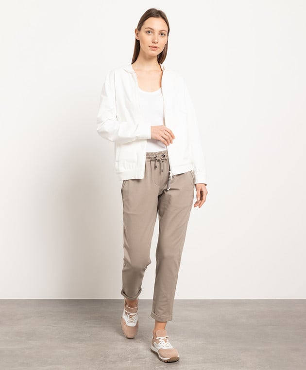 Beige Cotton Sweatshirt