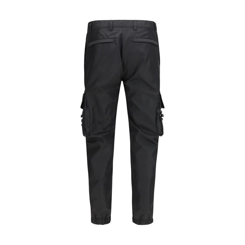 Black Polyamide Athletic Pants