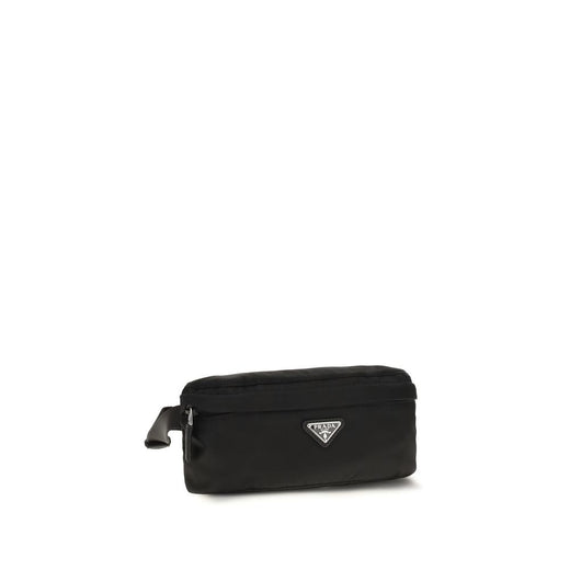 Black Recycled Polyamide Clutch Bag