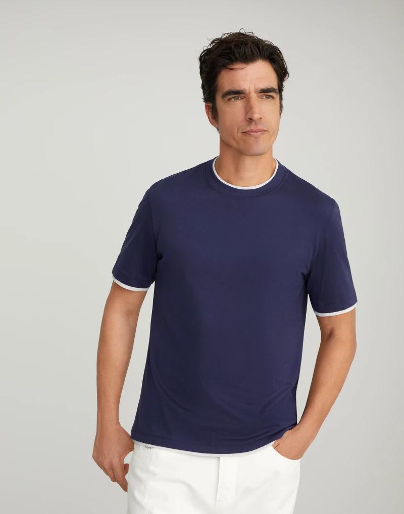 Bicolor Cotton T-Shirt