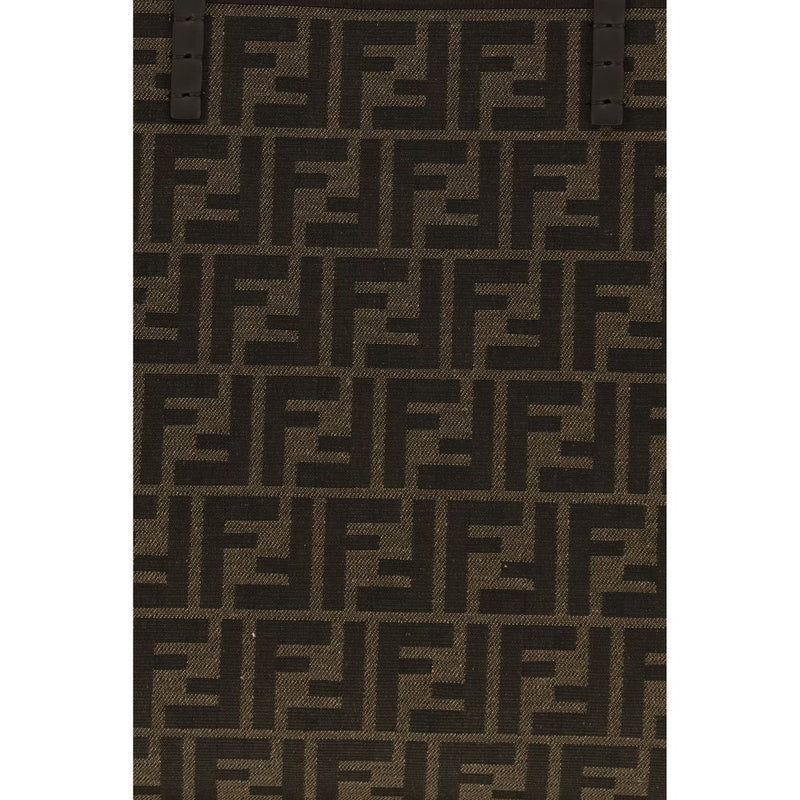 Brown Fabric Shoulder Bag