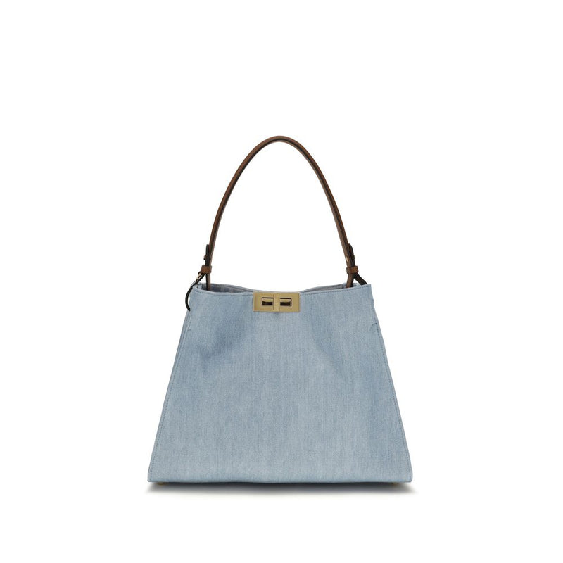Blue Cotton Handbag