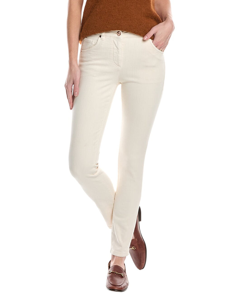 Gray Cotton Casual Pants