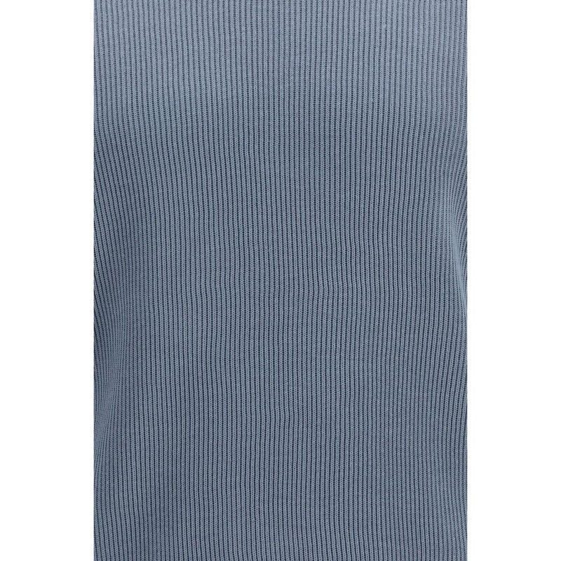Blue Cotton Polo Shirt