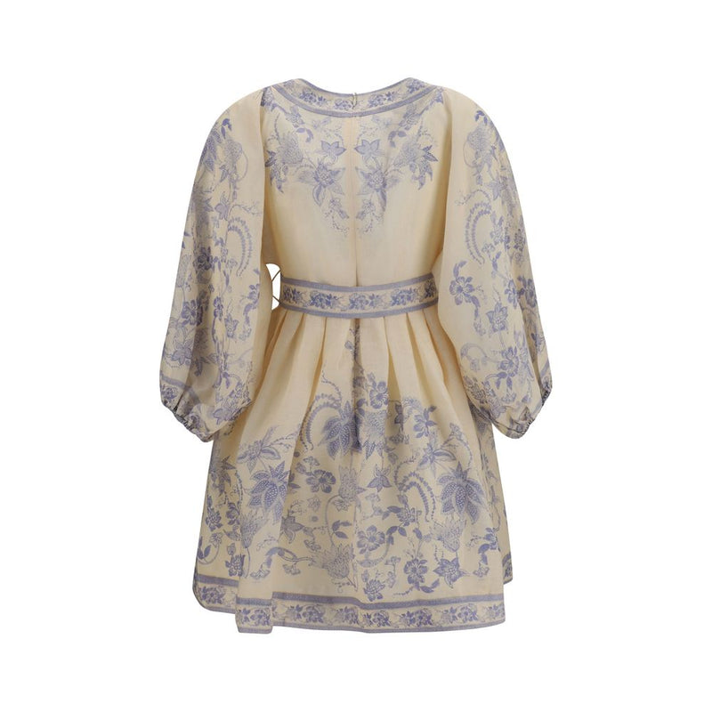 Multicolor Linen Casual Dress