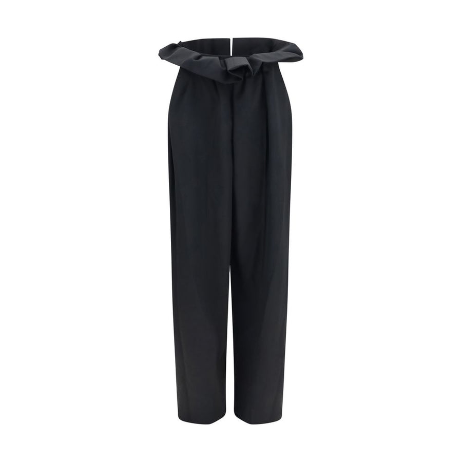Black Wool Oves Aries Casual Pants