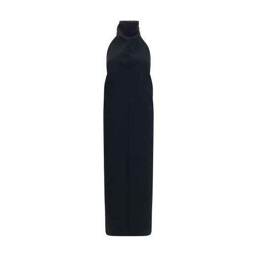 Black Polyester Cocktail Dress