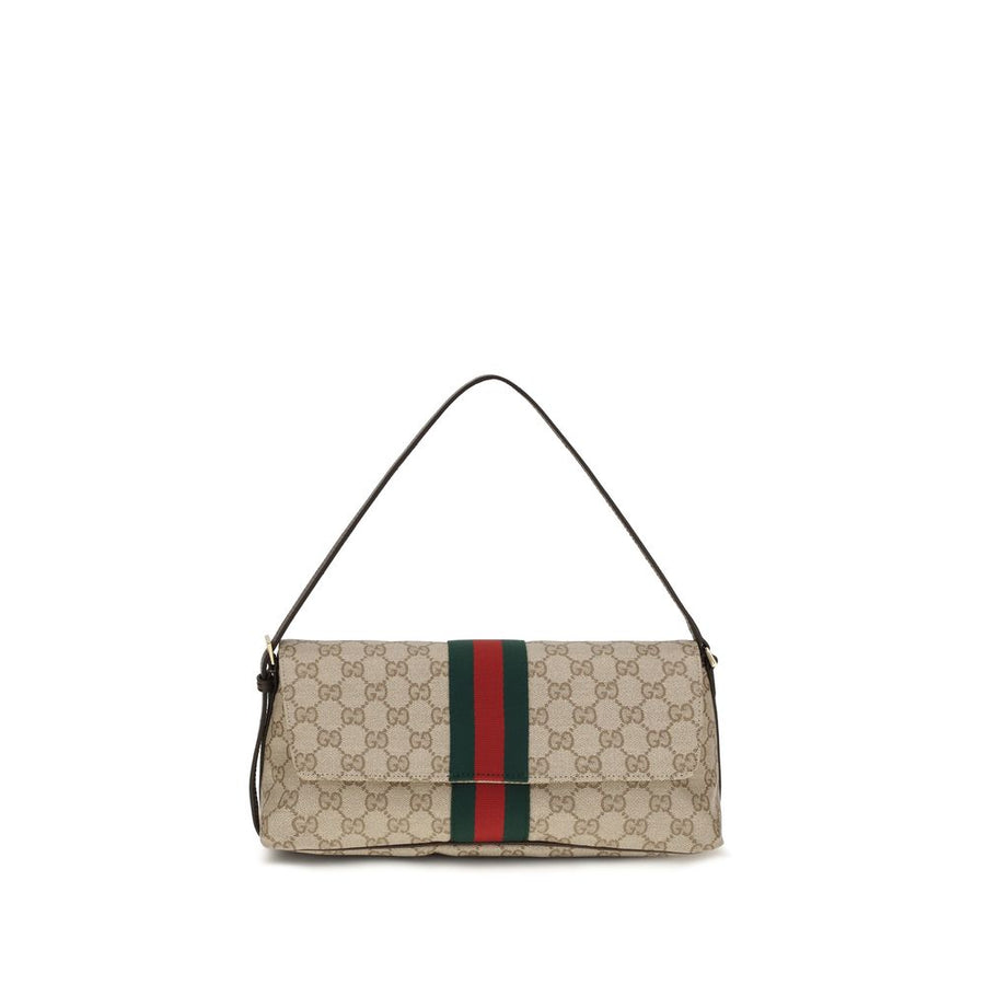 Beige Fabric Handbag