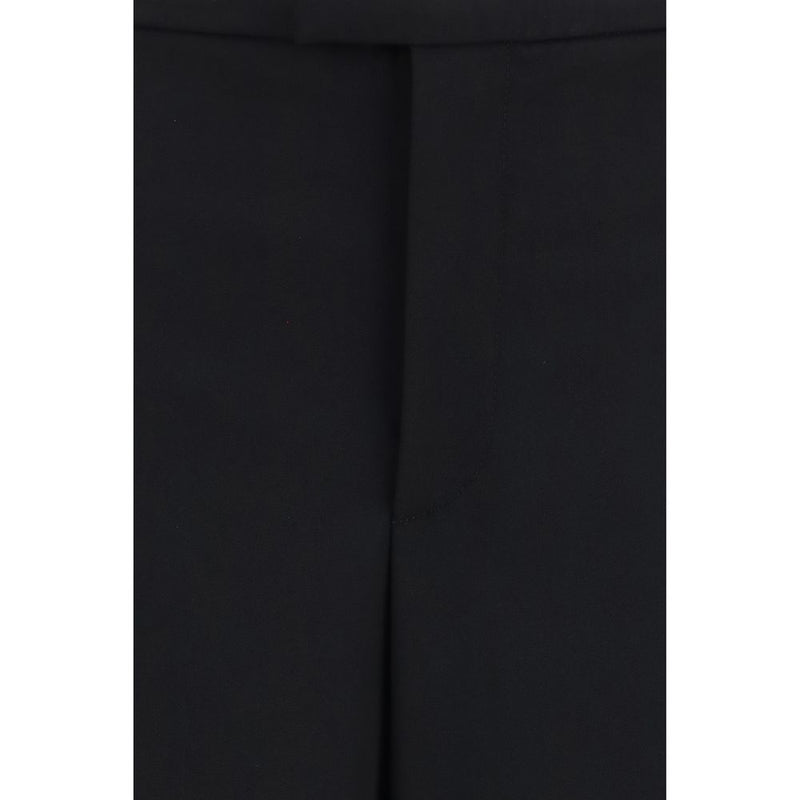 Black Wool Oves Aries Casual Pants