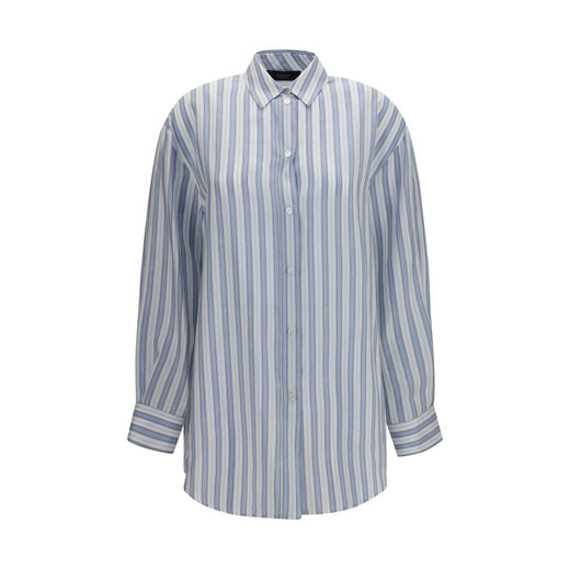 Blue Silk Shirt