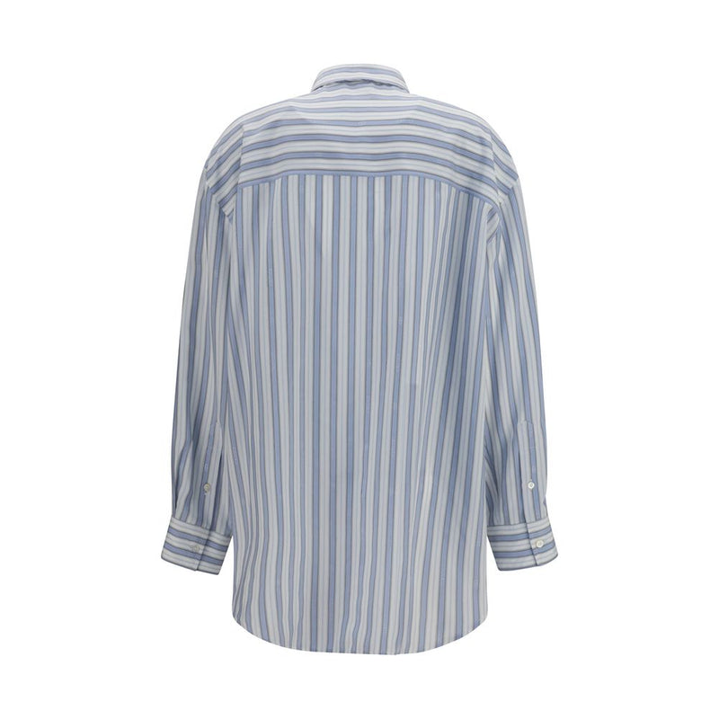 Blue Silk Shirt