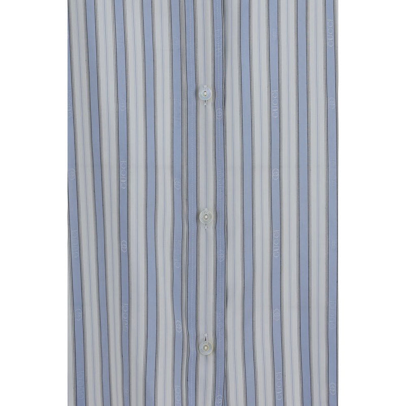 Blue Silk Shirt