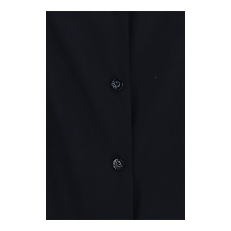 Black Silk Pattern Shirt