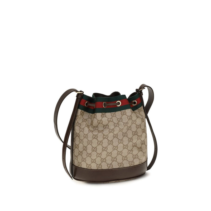 Beige Cotton Backet Bag