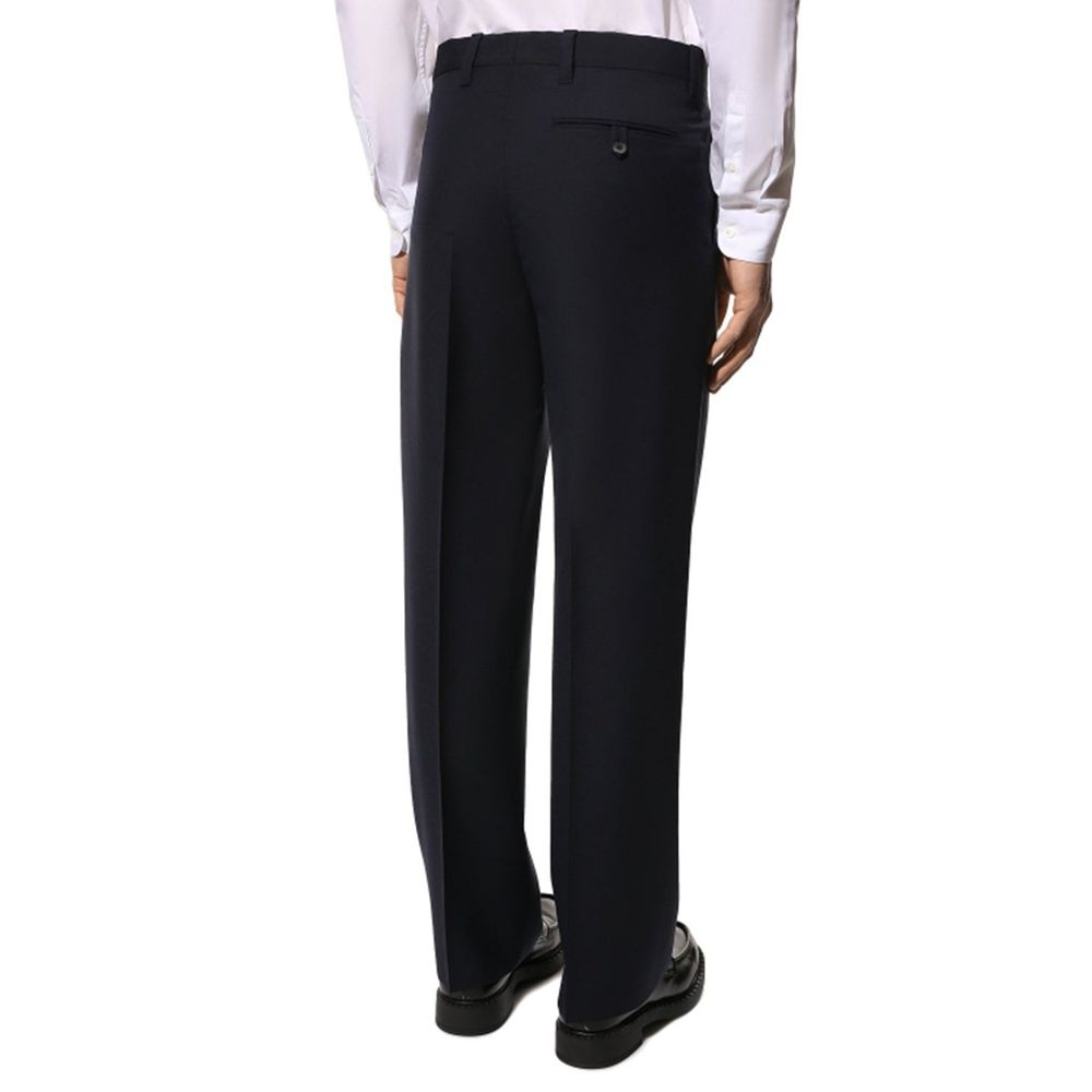 Blue Wool Dress Pants