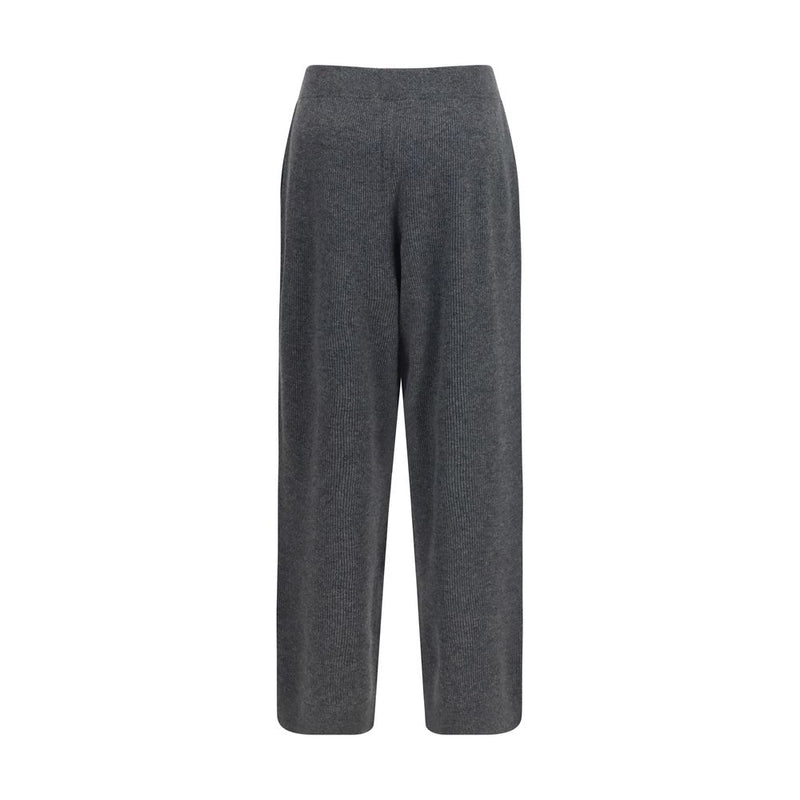 Gray Cashmere Casual Pants