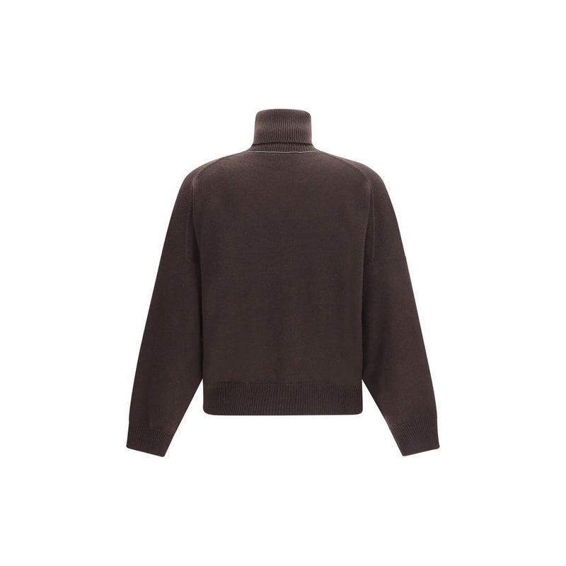 Brown Cashmere Turtleneck