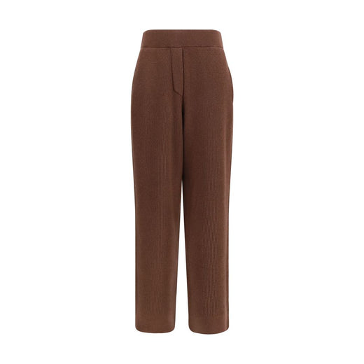 Brown Cashmere Casual Pants