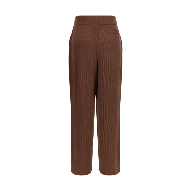 Brown Cashmere Casual Pants
