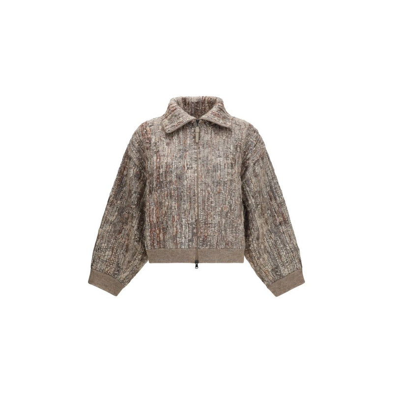 Beige Mohair Cardigan