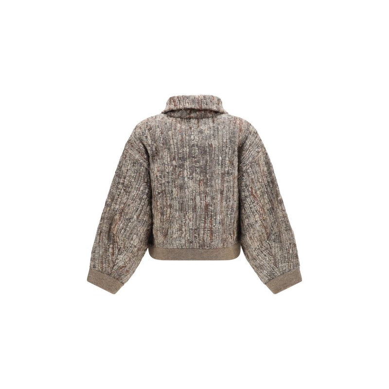 Beige Mohair Cardigan