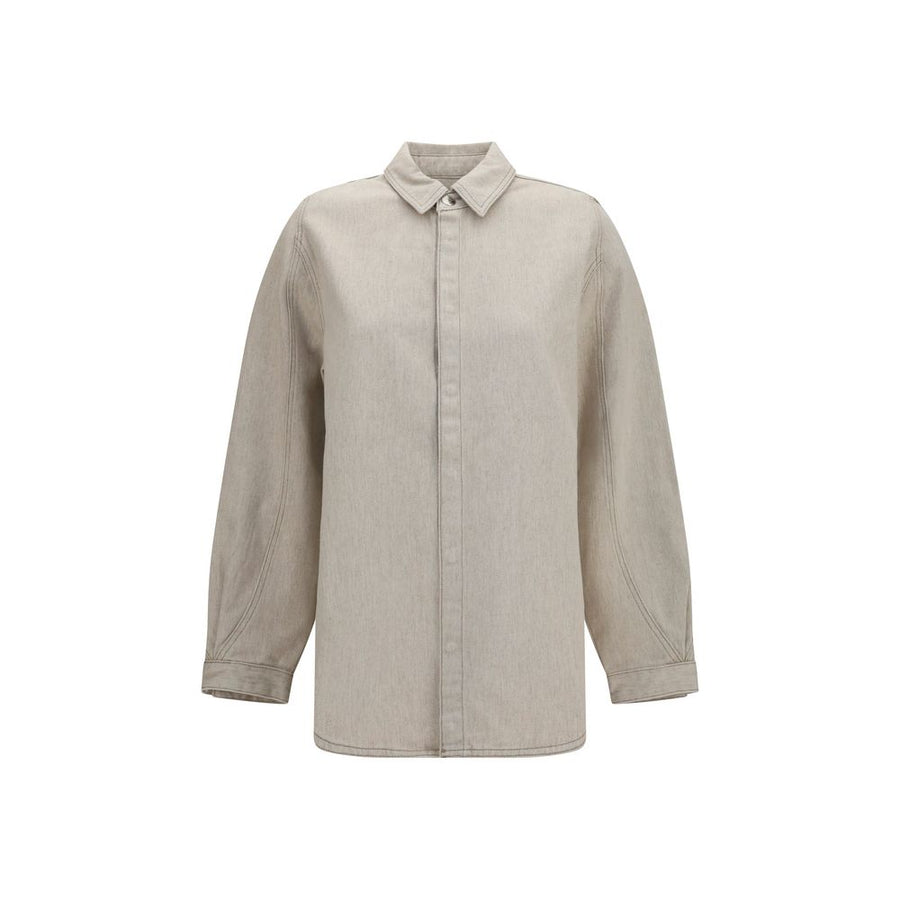 Beige Denim Shirt
