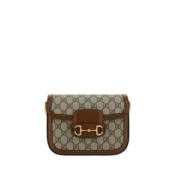 Brown Polyethylene Shoulder Bag