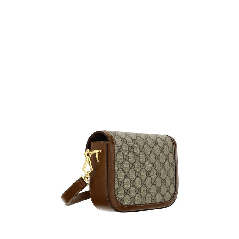 Brown Polyethylene Shoulder Bag