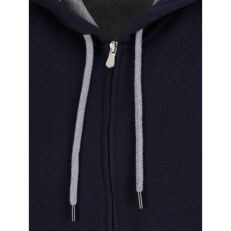 Blue Cotton Sweatshirt