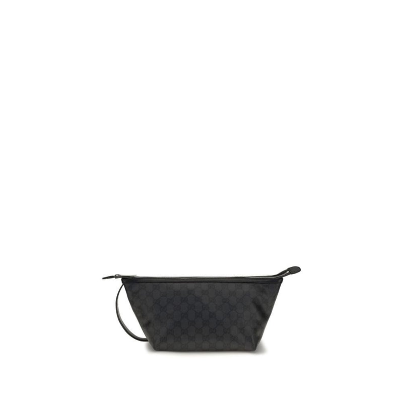 Black Fabric Clutch Bag