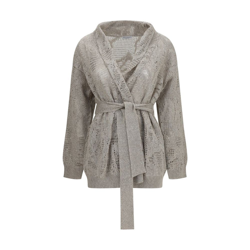 Beige Linen Cardigan