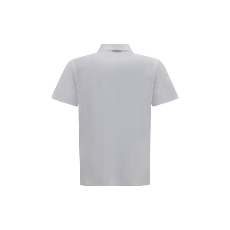 White Cotton Polo Shirt
